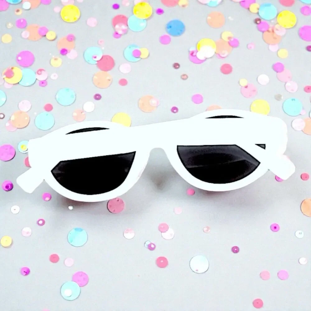 Nectar Sunglasses Atypical in White With Black Lens New with Tags